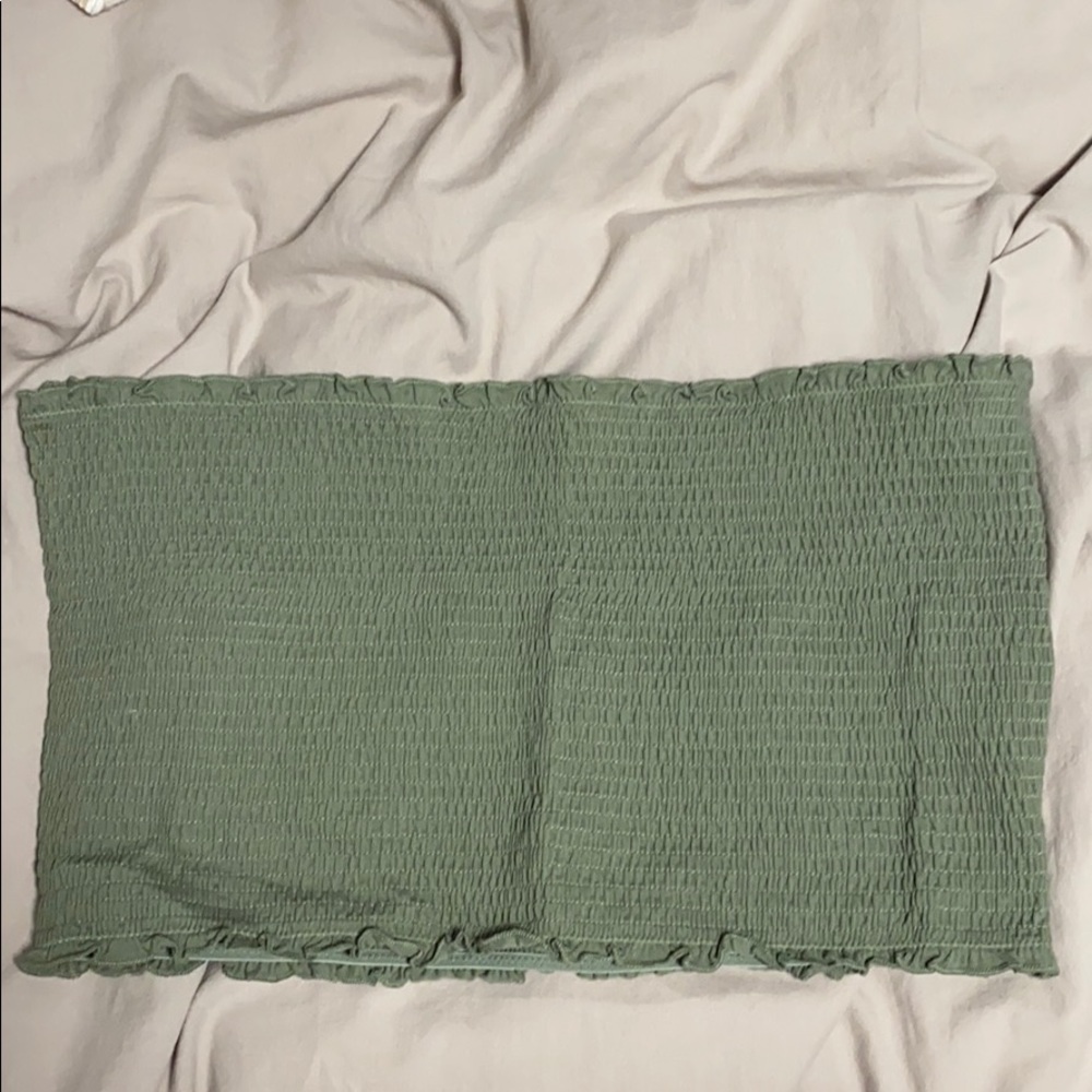 Army green tube top